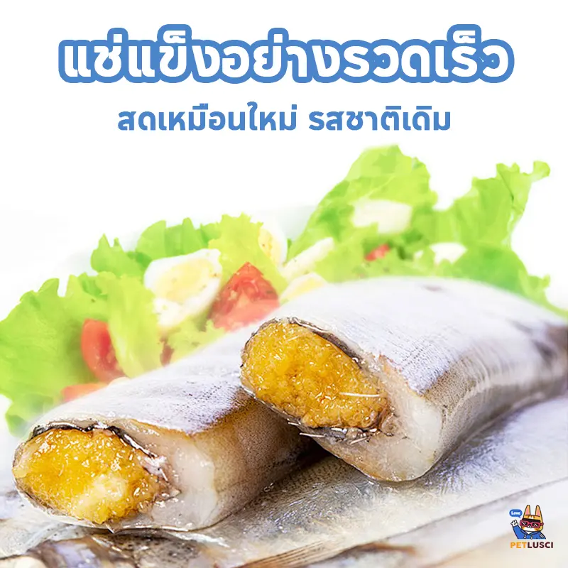 PETLUSCI ขนมแมว ปลาแมว 50กรัม โปรตีนสูง ไม่เค็ม… - ภาพที่ 6