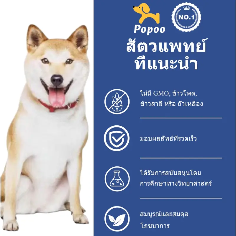 Popoo โพรไบโอติกสุนัข 120 ชิ้น - ภาพที่ 5
