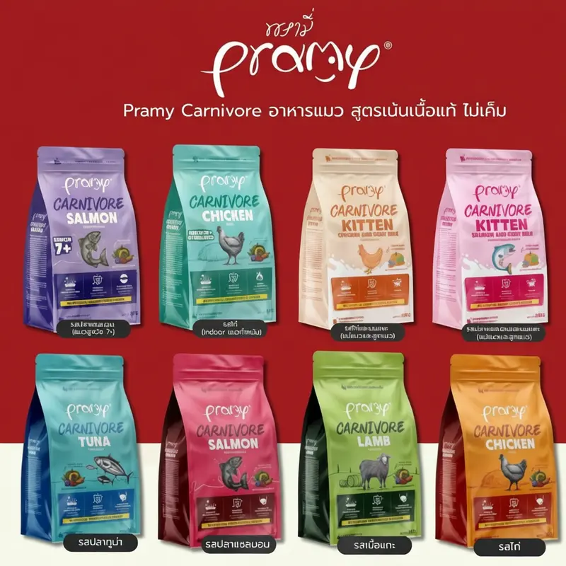 Pramy Carnivore สูตรเน้นเนื้อแท้ ไม่เค็ม โปรตีนสูง… - ภาพที่ 3