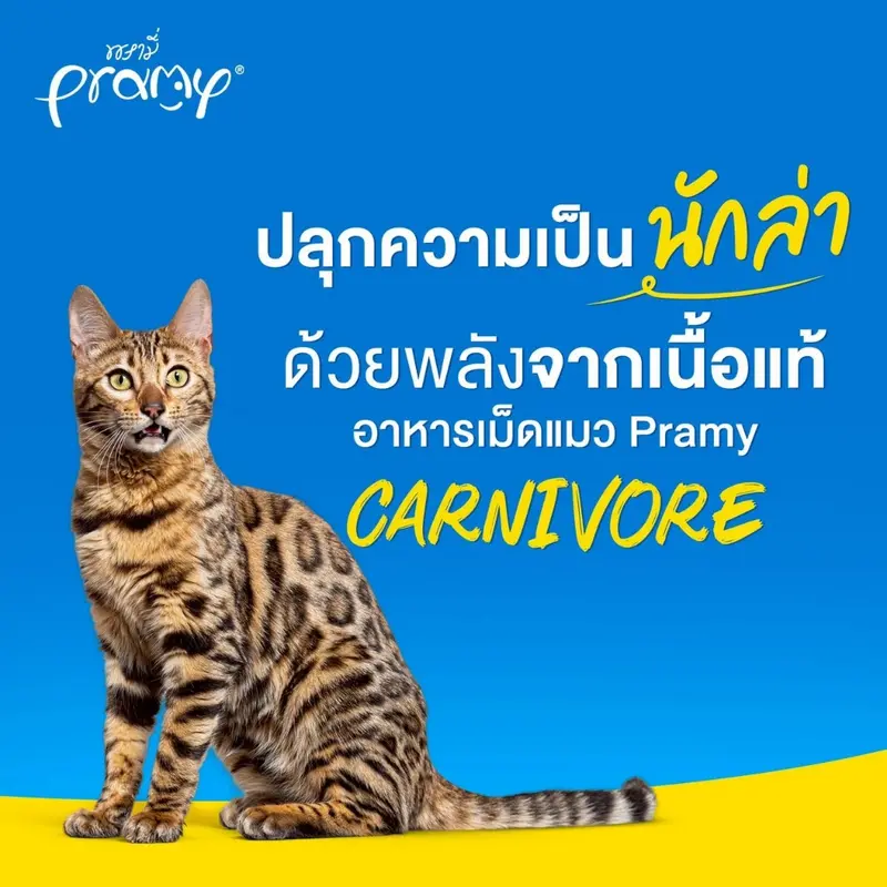 Pramy Carnivore อาหารเม็ดแมวพรามี่ สูตรเน้นเนื้อแท้… - ภาพที่ 3