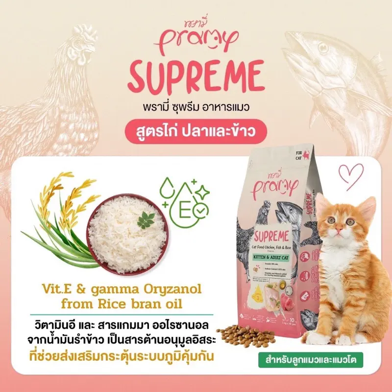 Pramy Supreme 1 kg - 3 kg อาหารแมว พรามี่ ซุพรีส… - ภาพที่ 6