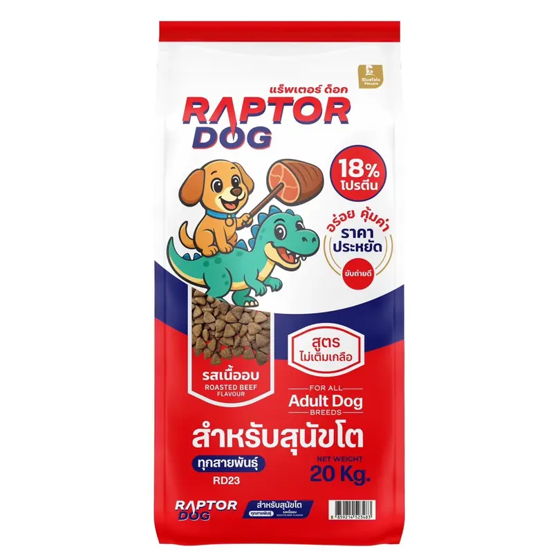 Raptor Dog แร๊พเตอร์ด๊อก อาหารสุนัขโต ขนาด 20 KG - ภาพที่ 4