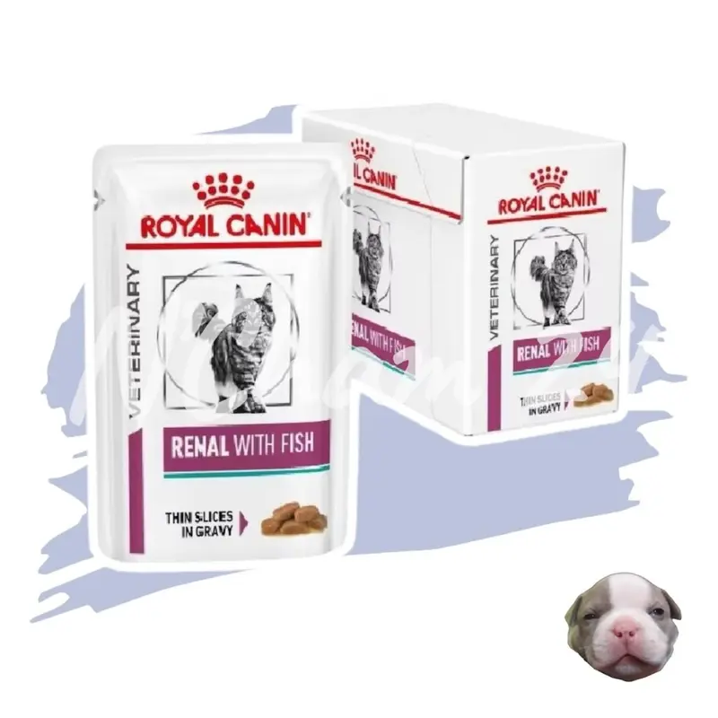 Royal Canin Renal with fish Pouch ขนาด 85กรัม x 12 ซอง…