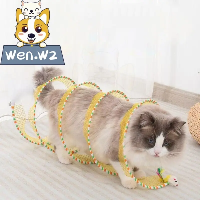 wen.W2 อุโมงค์แมวพับได้, ของเล่นกระดิ่งให้แมวเล่นเอง,… wen.W2 อุโมงค์แมวพับได้, ของเล่นกระดิ่งให้แมวเล่นเอง,…